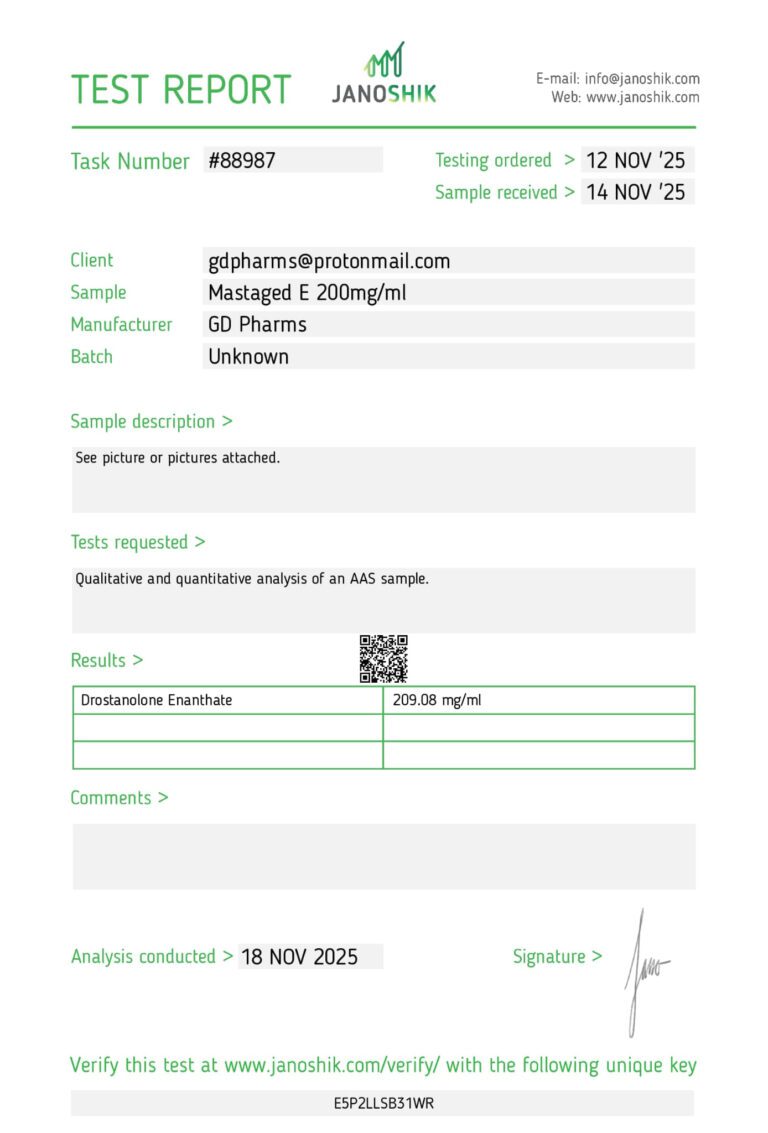 Masteron Enanthate Golden Dragon Labs